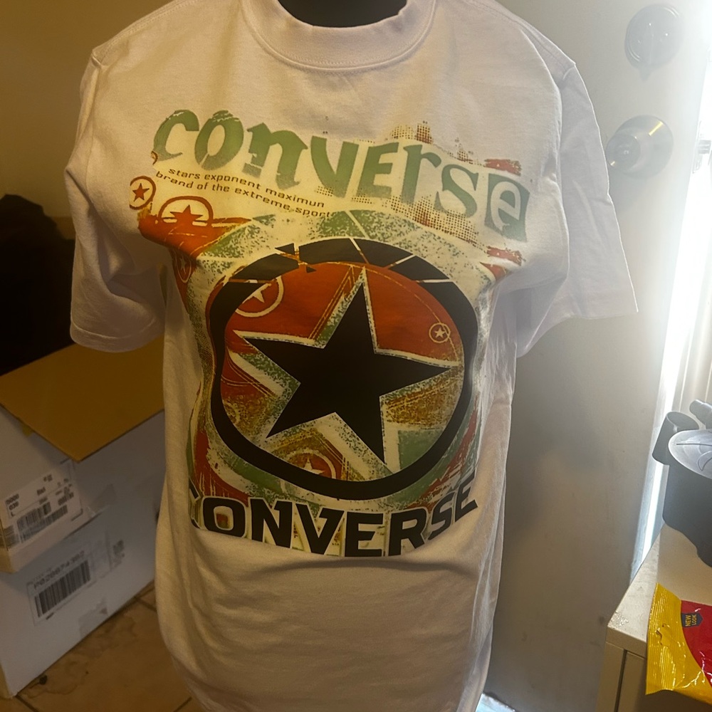 Converse White T-Shirt with Star Graphic